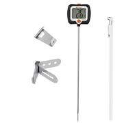 Testeur de température de lait numérique LCD avec longue sonde, thermomètre à bonbons de haute précision, multifonction, pour aliments et viandes pour griller