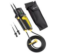 Testeur de tension CAT IV 1000 V AC/DC, de couleur jaune, avec rallonge