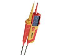 Wiha Testeur de tension et de continuité 12-1 000 V CA CAT IV 45216, 2x AAA incluses