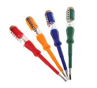Testeur De Tension Lumière Périphérique Tournevis Test Pen Pratique Utilitaire Main Tournevis Plat Électrique 1pc Couleur Aléatoire