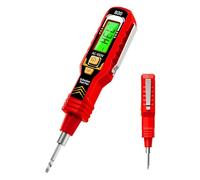 Testeur de tension - Testeur de continuité électrique | Détecteur de disjoncteur différentiel de précision avec lumière LED, outil d'électricien portatif robuste pour le génie électrique