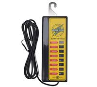 Testeur de tension,testeur de tension sans contact ABS et Indicateur de Test Haute Tension Détecteur avec des Néons de défaut de clôture Portable Outil,Portable 8 Indicateur de Lumières Jauge