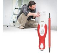 Testeur de tournevis électrique 2 pouces, testeur de tension de tournevis à fente magnétique réversible pour tester les circuits et les travaux électriques (PH2 et SL6)