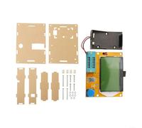 Testeur de transistor LCR-T4 avec étui, analyseur de composants numériques pour triode de diode NPN PNP MOSFET, détection automatique sur écran LCD rétroéclairé 128 x 64, test rapide 2s, orange