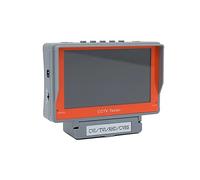 Testeur de Vidéosurveillance, Testeur de moniteur CCTV HD 5 pouces 4 en 1, testeur analogique, coaxial AHD TVI CVI, test câble for caméra sécurité 8MP, DC12V