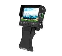 Testeur de Vidéosurveillance, Testeur de vidéosurveillance portable 4,3 pouces, testeur caméra analogique CCTV sécurité vidéo, moniteur test câble RJ45 coaxial AHD TVI CVI 12V