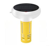 Testeur d'eau de piscine intelligent 7 en 1, compteur flottant numérique, pour pH, salinité, ORP onductivité, température et moniteur en temps réel, blanc jaune (B)
