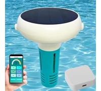 Testeur d'eau intelligent 7 en 1 pour piscine et jacuzzi, surveillance Bluetooth et WiFi, PH, ORP, EC, TDS, sel, température, flottant à l'énergie solaire