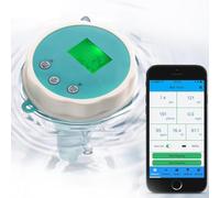 Testeur d'eau - Moniteur Bluetooth pH et chlore pour piscine et jacuzzi - Système de test de qualité de l'eau idéal pour les spas de natation