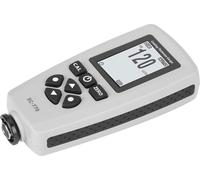 Testeur d'épaisseur de revêtement numérique, écran LCD, modes direct et général, mémoire de 80 jauges, étalonnage multipoint, table de coupe USB, destruction libre, magnétique
