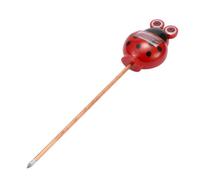 Testeur D'humidité du Sol à Aiguille Unique, Abs Cuivre, Portable | Forme Insecte Cartoon, sans Pile, Mesure Ph et Lumière, pour Jardinage, Rouge