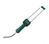 Testeur d'humidité numérique portable pour foin et rétroéclairage LCD | Sonde ABS et acier au carbone, haute précision, invite vocale, portable pour inspection agricole et alimentaire
