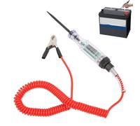 Testeur Fusible Voiture,Stylo Testeur de Tension Automobile DC 6V 12V 24V Testeur de Tension avec écran LCD, Pince Crocodile, fil à Ressort
