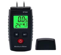 Testeur Humidité, Détecteur d'Humidité à Broche avec 5 Modes, Écran LCD avec rétroéclairage vert, Détecteur de Moisissures