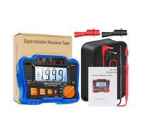 Testeur Numérique de Résistance D'isolement Mh10 Mégohmmètre Bleu | Mesure Anti-interférence, Réparation et Maintenance, pour Générateur et Parafoudre, Boîtier ABS