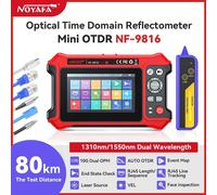 Testeur OTDR à fibre optique - Testeur de câbles NF-9816 - 1310/1550 nm - Réseau 10G - Multifonction avec OPM, OLS et VFL - Appareil portable