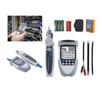 KALEA-INFORMATIQUE Testeur professionnel digital LCD réseau RJ45 RJ11. Cartographie, Continuité, POE, Tension, Repérage, port Flashing et Torche - VP612 G
