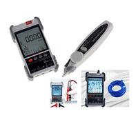Testeur professionnel digital LCD réseau RJ45 RJ11 et Multimètre : Cartographie, Continuité, Longueur, POE, Tension, Repérage, Torche, Tension