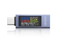 Testeur USB-C : Ampèremètre/Voltmètre (4-30 V, 0-12 A), Multimètre numérique, Voltmètre, Ampèremètre, Capacimètre
