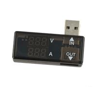 Testeur USB numérique voltmètre ampèremètre avec affichage LED de 0,28" pour tension, courant, capacité, puissance, mesure 3,2-30 V, 0-5 A pour batterie pour chargeur, testeur pour téléphone portable