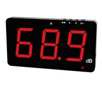 TestHelper SW-525A Testeur de niveau sonore 30-130 dB Grand écran LCD à suspendre au mur Mesure du bruit avec alarme (sonomètre)