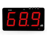 TestHelper Testeur de Niveau sonore 30~130 DB - Grand écran LCD de 9,7" - À Suspendre au Mur - Mesure du Bruit avec Alarme - Sonomètre avec enregistreur de données