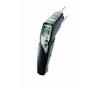 Testo 0563 8314 830-T4 Set de 4 thermomètres infrarouge avec coque en cuir et pieds en croix (0602 0393) Piles et étalonnage