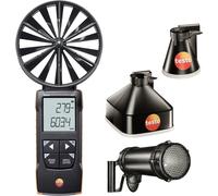 testo - 417 Set - 0563 2417 - Anémomètre à hélice avec jauges et redresseur pour la mesure de la vitesse de l'air et du débit volumétrique