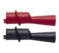 testo 0590 0009 Jeu de pinces crocodiles raccord à vis CAT III 1000 V, CAT IV 600 V noir, rouge