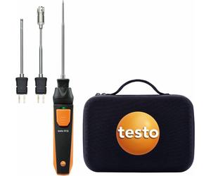 testo - Kit de température 915i - 0563 5915 - Thermomètre avec sondes de température pour la mesure de la température dans les denrées alimentaires, les liquides, les gaz, l'air ambiant et autres mili