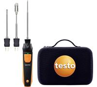 testo - Kit de température 915i - 0563 5915 - Thermomètre avec sondes de température pour la mesure de la température dans les denrées alimentaires, les liquides, les gaz, l'air ambiant et autres mili