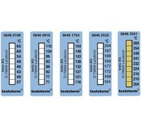 Testo Bandelette de mesure de température Testoterm 50 x 18 mm 116–154 °C 10 pièces