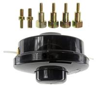 Tête à double fil pour débroussailleuses Kawasaki, 2,4 mm, avec adaptateurs