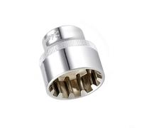 Tête à douille courte 12 points pour entraînement 3/8" pour embout Torx avec liquet et poignées d'extension pour une prise en main lisse (24 mm)