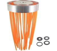 Tête aluminium brosse 18 fils nylon pour débroussailleuse cylindrées 30 à 40cc