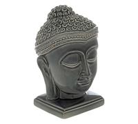 Tête Bouddha Déco en Céramique Yola 22cm Gris