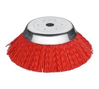 Tête brosse conique - Universel - Ø 180 mm - Polypropylène - Alésage 25,4 mm - Pour débroussailleuse