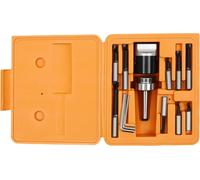 Tête d'alésage 50 mm - Accessoires de fraisage CNC MT2-M10 - 9 inserts en carbure - Tige d'alésage incluse - Haute précision - Acier inoxydable - Orange