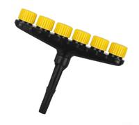 Tête d'arrosage d'arrosage de jardin pour grandes surfaces (6 buses) | Rotation réglable, contrôle du volume de l'eau, sélection des modes de pulvérisation, besoins d'irrigation personnalisés