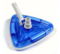 Tête d'aspirateur de piscine, 1 ensemble de conception triangulaire lestée, aspiration améliorée pour les coins, poils doux en PVC pour éviter les rayures, idéal pour le nettoyage de revêtements en