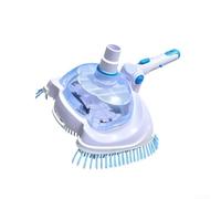 Tête d'aspirateur de piscine pour revêtement en vinyle - Nettoyeur rotatif lesté avec tuyau pivotant et poils souples 27 cm