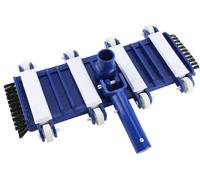 Tête d'aspirateur pour piscine, rotative - Brosse de nettoyage pour piscine - Adaptée aux tuyaux d'aspiration de 1,5 pouce - Douce pour les surfaces délicates - Poignée pour tiges d'extension - Matéri