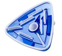 Tête d'aspiration triangulaire lestée pour piscine hors sol et creusée avec brosses en polypropylène 29 cm