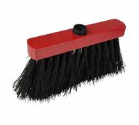 Tête de Balai en Bois 3 Rangs 26cm Rouge & Noir