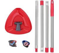 Tête De Balai Rotative Rouge, Manche Acier, Base Triangulaire Pour Vileda Turbo Spin ACCESSOIRES FABRICATION MAISON