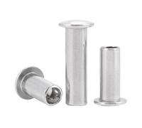 Tête de botte ronde et plate en acier inoxydable 304, M1.5 M1.7 M2 M2.5 M3 M3.5, Rivet demi-Semi-creux for l'artisanat/matériel de réparation(28mm,M3-100pcs)