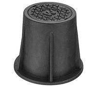 Tête de bouche à clé pour d'eau Boîte de vanne à guillotine Couvercle fonte Noir
