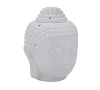 Tête de Bouddha chandelier, brule parfum,Bouddha décoration,bruleur fondant,céramique thé lampe chandelier,bruleur bougie,Bouddha blanc huile essentielle brûleur,aromathérapie lampe Bouddha décoration