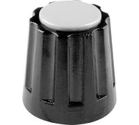Tête de bouton rotatif Mentor 331.4 noir (Ø x H) 14.5 mm x 14 mm
