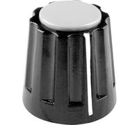 Tête de bouton rotatif Mentor 331.61 avec marquage noir (Ø x H) 14.5 mm x 14 mm